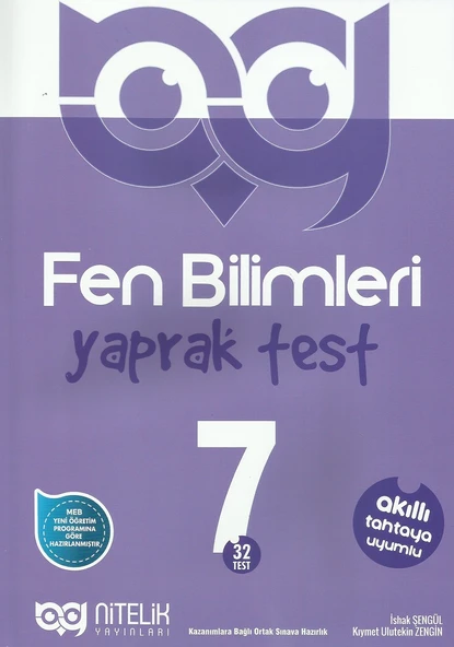 NİTELİK 7.SINIF FEN BİLİMLERİ YAPRAK TEST ürün görseli 1