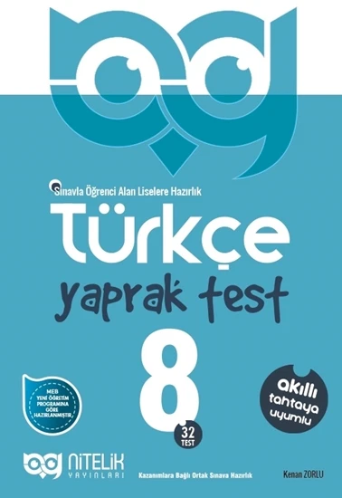 NİTELİK 8.SINIF TÜRKÇE YAPRAK TEST ürün görseli