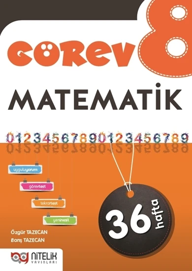 NİTELİK 8.SINIF GÖREV MATEMATİK ürün görseli 1