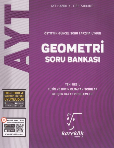 KAREKÖK AYT GEOMETRİ SORU BANKASI