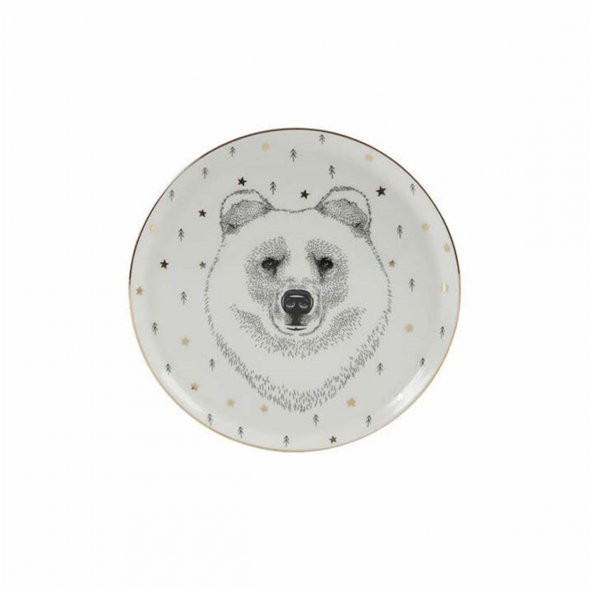 Porland Forest Bear 1li Düz Tabak 20cm 04LFH000451