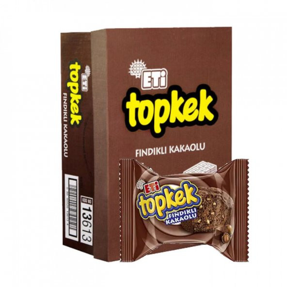 ETİ TOPKEK FINDIKLI KAKAOLU KEK 35 GR*24 LÜ - 1