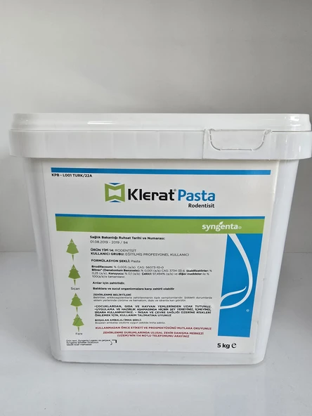 Klerat Pasta Fare Zehiri | 5 Kg - Resim 2