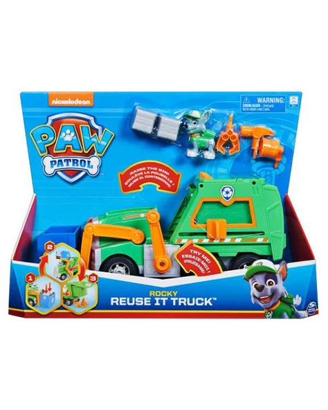 Paw Patrol Rocky Geri Dönüşüm Kamyonu 6060259