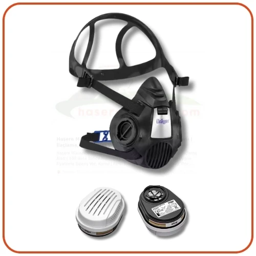 Drager X-PLORE 3300 Yarım Yüz Gaz Maske | Filtre ve Maske Takım ürün görseli 1