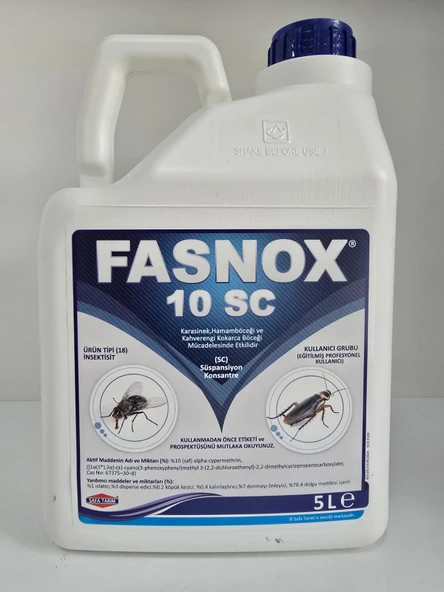 Fasnox SC 10 Kokusuz Haşere Öldürücü | 5 Litre