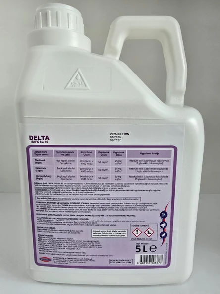 Delta Safa SC 50 Kokusuz Haşere Öldürücü | 5 Litre - 2