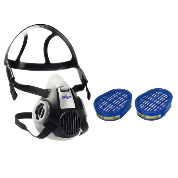 Drager X-PLORE 3300 Yarım Yüz Gaz Maske | Filtre ve Maske Takım - 3