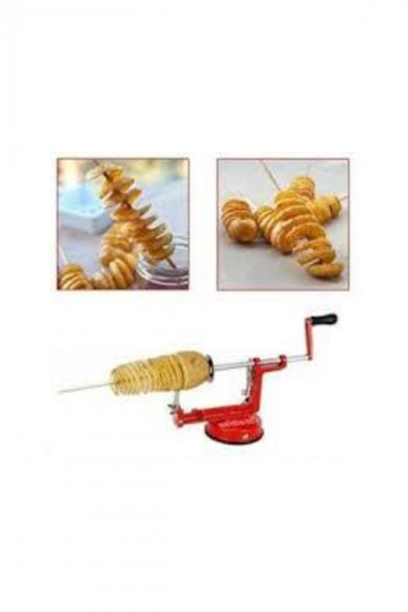 Spiral Patates Dilimleyici Çubukta Patates Cips Patates Dilimleme Makinesi Spral Patates Cips - 3