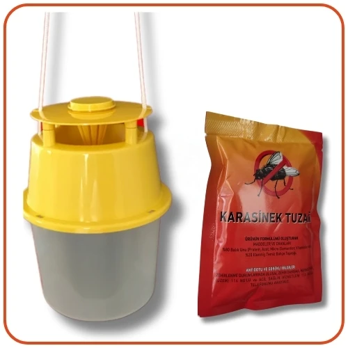 Kara Sinek Yakalama Tuzağı | Kova ve Yem Takım Halinde - Resim 5