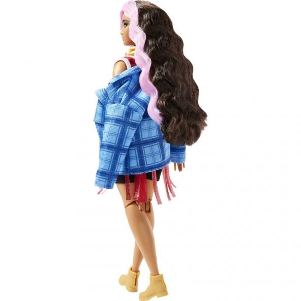 Barbie Extra - Ekose Ceketli Basketbol Formalı  Bebek, Corgi Cinsi Köpek No:13 - GRN27-HDJ46 - 4