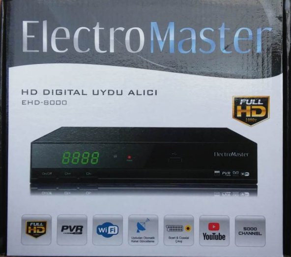 ElectroMaster HD Uydu Alıcı EHD-8000