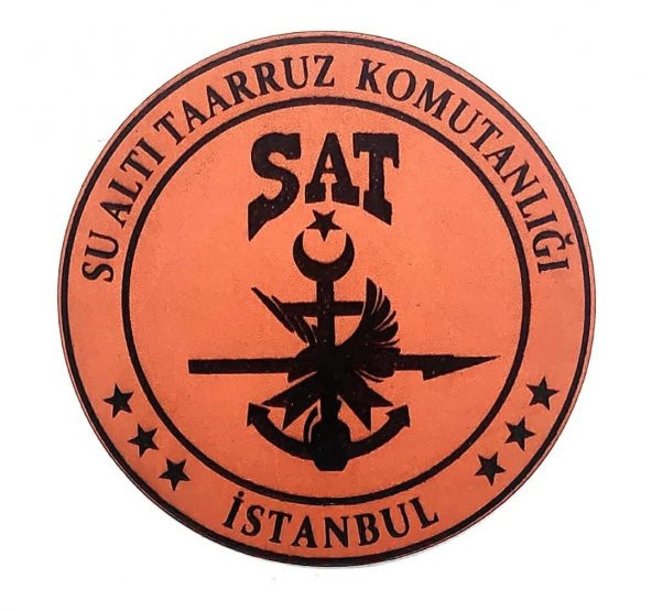 SAT (Su Altı Taarruz) Deri PEÇ- Arma - Patch - 1