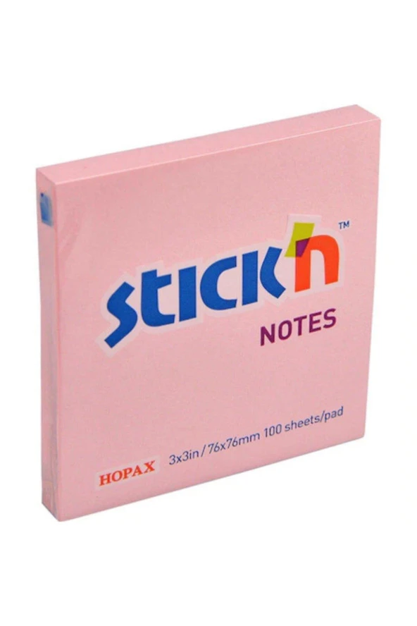 Gıpta Stickn 100 Yaprak Pastel Pembe Yapışkanlı Not Kağıdı 76 x 76 mm