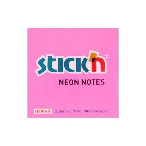 Hopax Stıckn Yapışkanlı Not Kağıdı 100 Yaprak 76x51 Mm Pastel Pembe