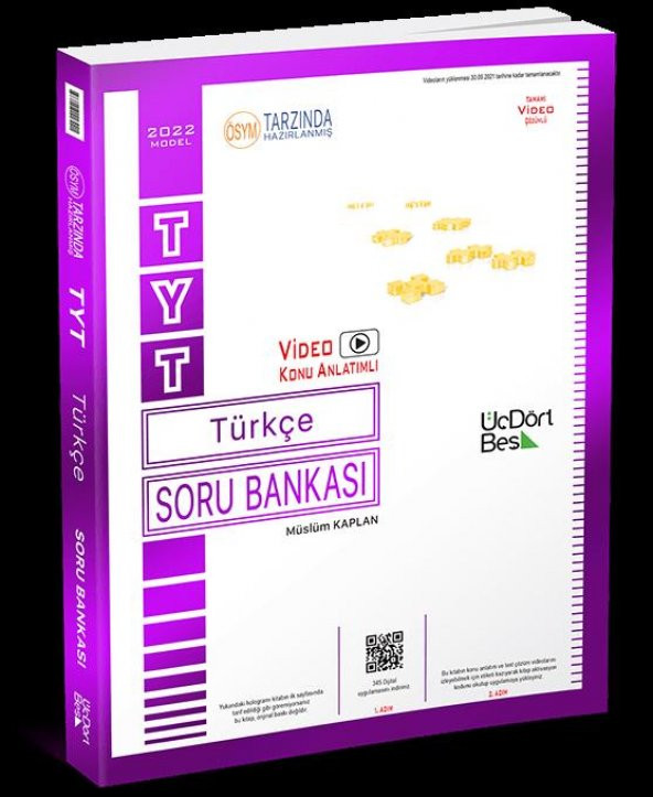 2021-2022 Sezonu 345 Video Konu Anlatımlı Tyt Türkçe Ve Karekök Tyt Matematik Soru Bankası - 3