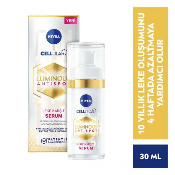 NİVEA CELLULAR LUMİNOUS LEKE GİDERİCİ SERUM 30 ML