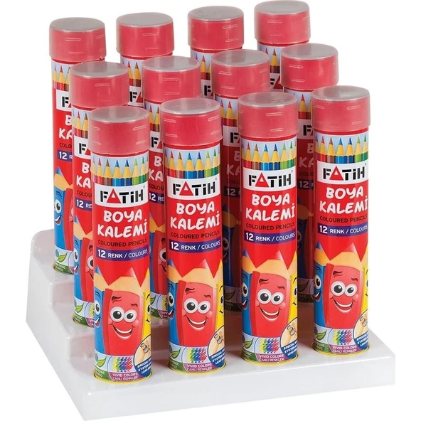 Fatih Kuru Boya Metal Tüp Kutu Tam Boy 12 Lİ 33114 - 1
