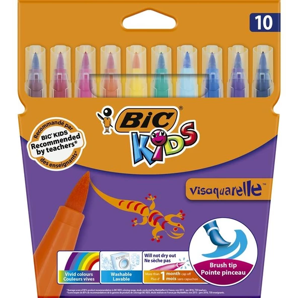 Bic Keçeli Boya Kalemi Visa 10 Renk 828964