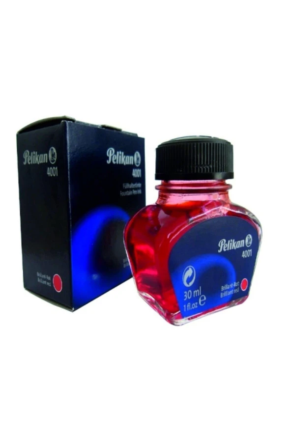 Pelikan Dolma Kalem Mürekkebi 30 ML Kırmızı 4001