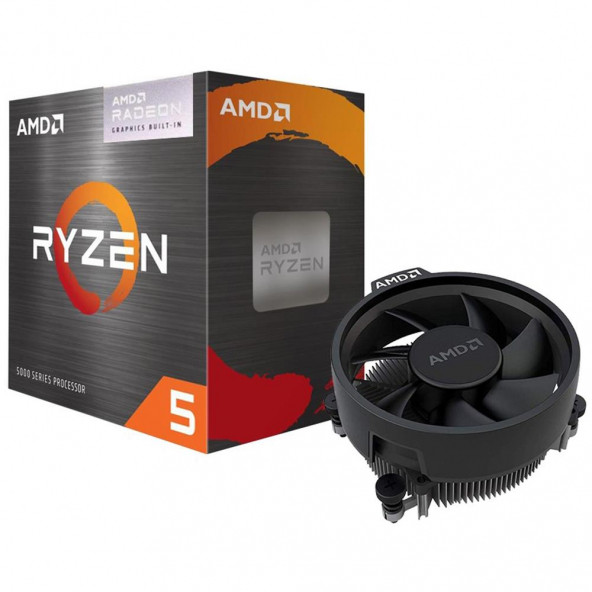 AMD Ryzen 5 5600G 3.9GHz (Turbo 4.4GHz) 6 Core 12 Threads 19MB Cache 7nm AM4 İşlemci - Kutulu Fanlı