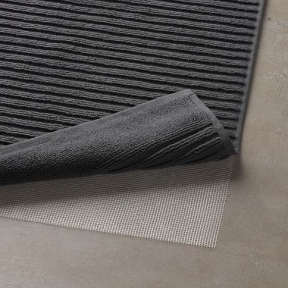 Banyo Paspası Pamuk, 50x80 cm Koyu Gri Renk - 3