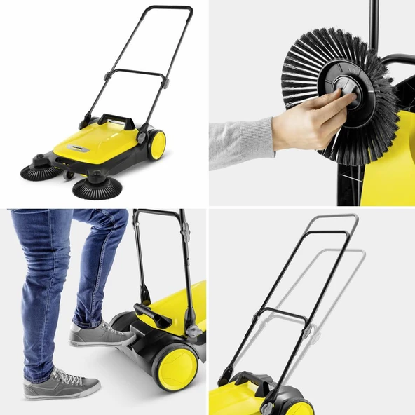 Karcher S 4 Twin 20 Litre Mekanik Dış Alan Süpürücü - 5