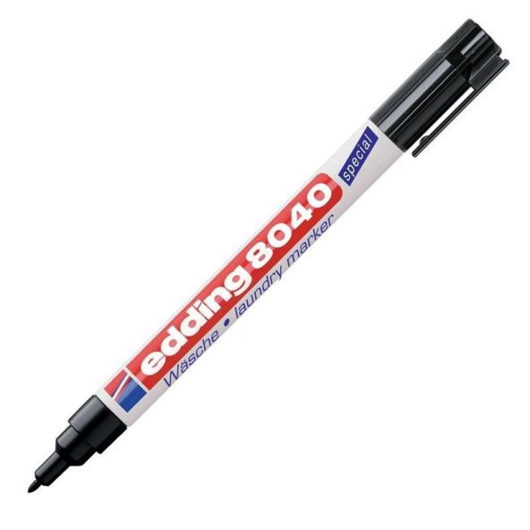 Edding Çamaşır Kalemi E-8040 Siyah Ücretsiz Kargo