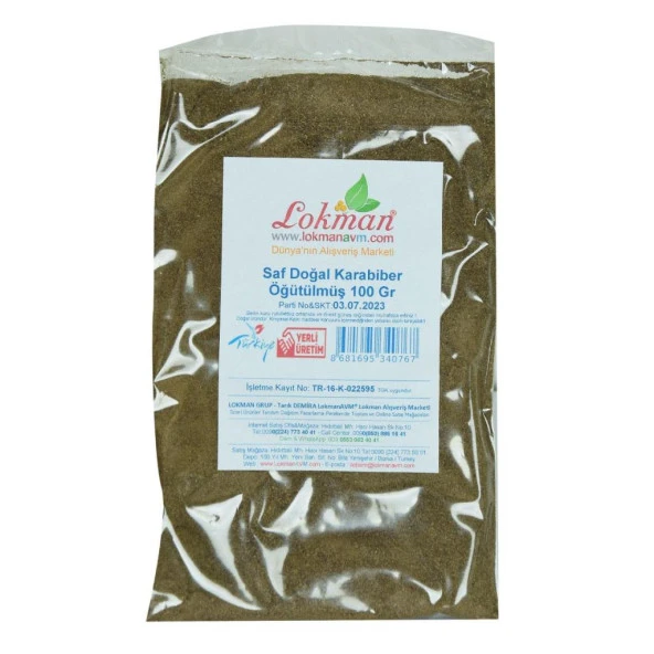 Saf Doğal Öğütülmüş Karabiber Katkısız Kara Biber Tozu 100GR - 2