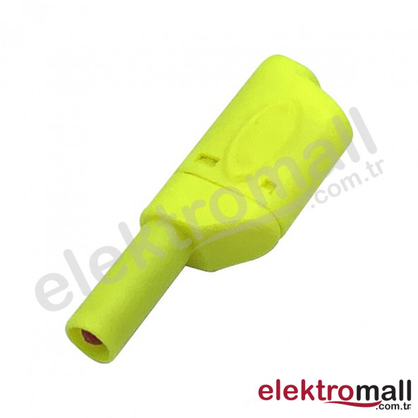 4mm Korumalı Sarı Banana Jack - 5 Adet - 2
