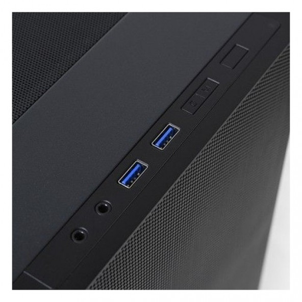 Lian Li Lancool 205 Mesh 2X140MM Argb FAN/1X120MM Argb Fan Temperli Cam USB 3.0 Mesh Siyah Atx Mid-Tower Bilgisayar Kasası - 5