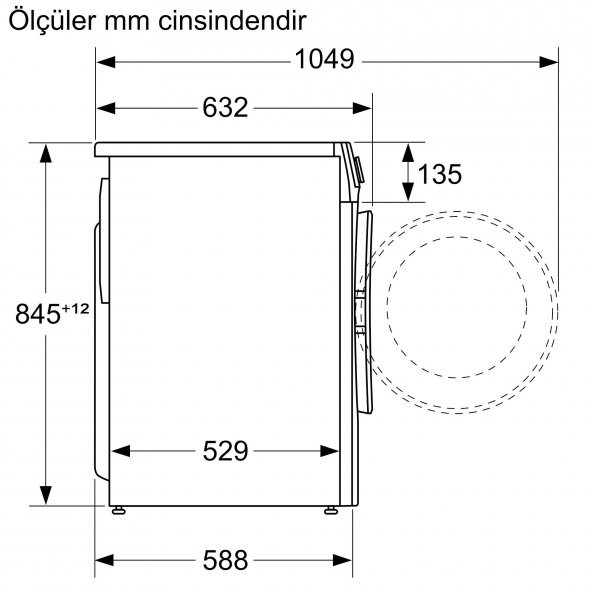 Profilo CGA252X0TR 10 KG 1200 Devir Çamaşır Makinesi - 4
