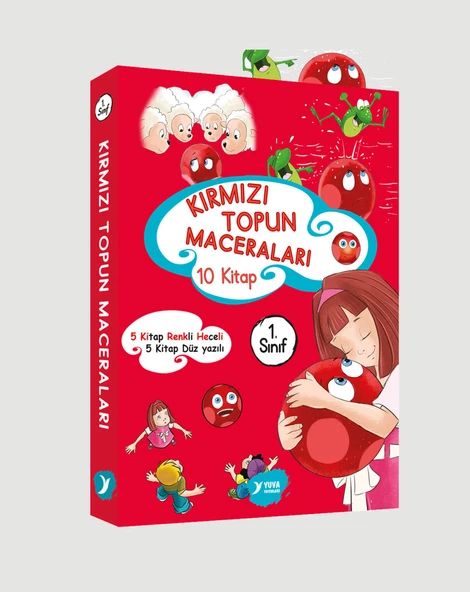 Yuva Yayınları Kırmızı Topun Maceraları 1. Sınıf Hikaye Seti 10 Kitap