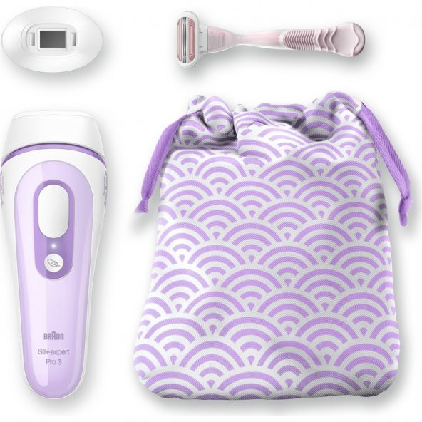 Braun Silk·Expert Pro3 PL3132 Yeni Nesil IPL Tüy Alma Cihazı Ek Hassas Bölge Ataçmanı Kablolu Lazer Epilasyon 300.000 Işık Atımı - 3