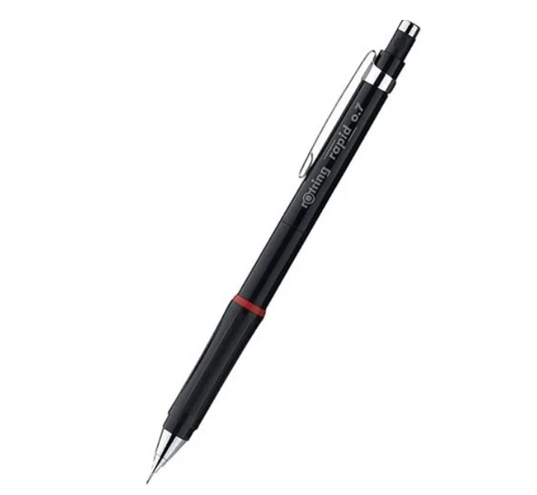 Rotring Rapid Mekanik Versatil Kalem Siyah 0.7 mm