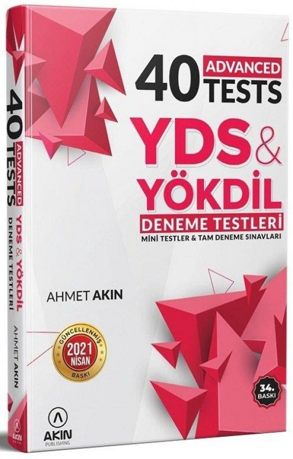 YDS YÖKDİL 40 Advanced Test Akın Dil