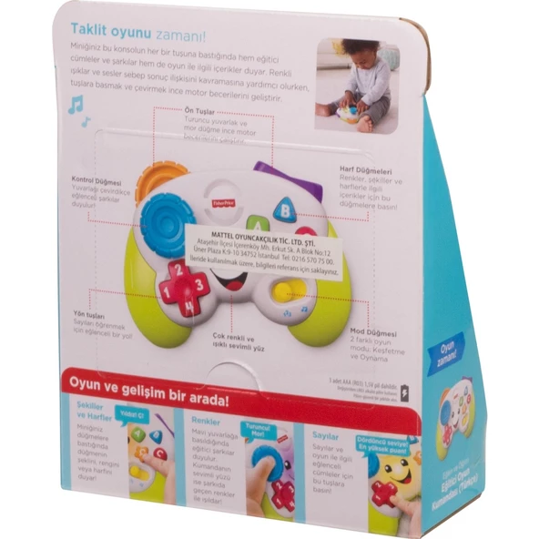 Fisher Price Eğitici Oyun Kumandası Türkçe Joystick FWG23 - 6