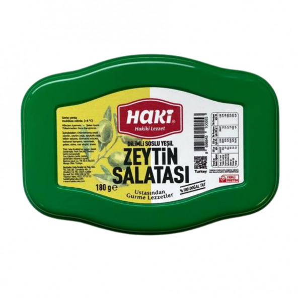 Haki Soslu Yeşil Zeytin Salatası Mükemmel Lezzet