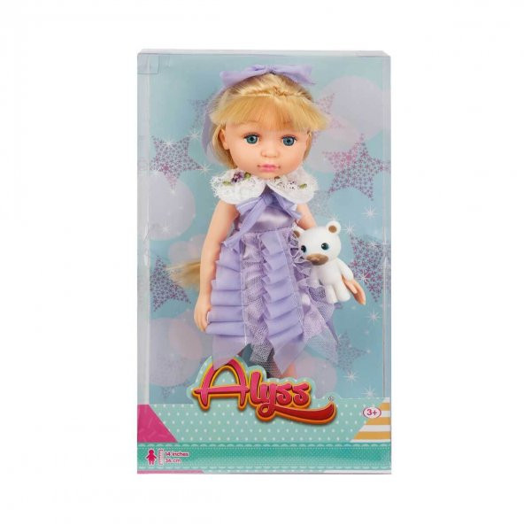 Alyss Bebek ve Sevimli Hayvan Arkadaşı 36 cm. - 2