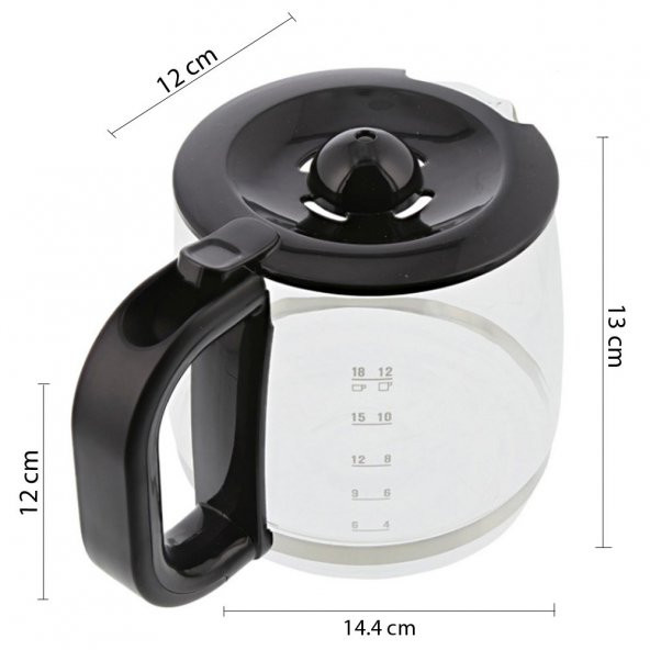 Universal Filtre Kahve Makinesi Cam Demlik