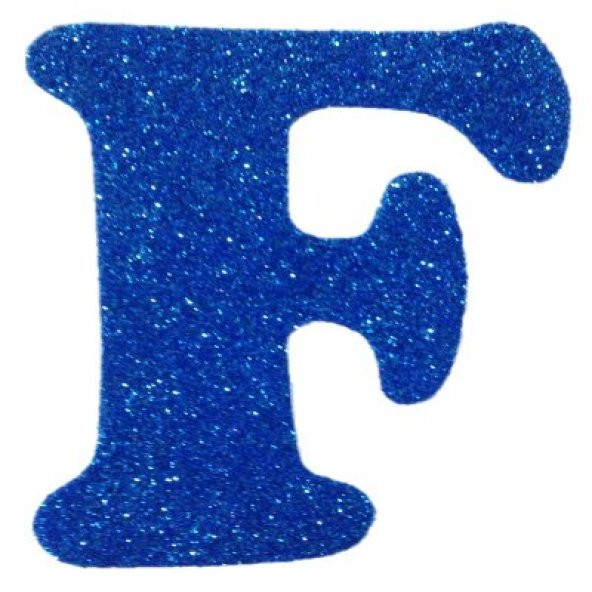 F Harfi Simli Eva 12 cm Mavi - 1