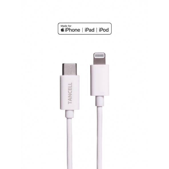 Tancell Orijinal Apple Mfi Lisanslı iPhone 20W PD TYPE-C Hızlı Şarj Adaptörü ve Type-C Lightning Kablo - 2