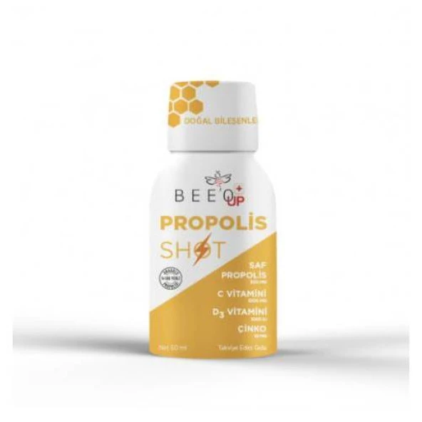 BeeO Up Propolis Çinko D3+C Vitamini Shot