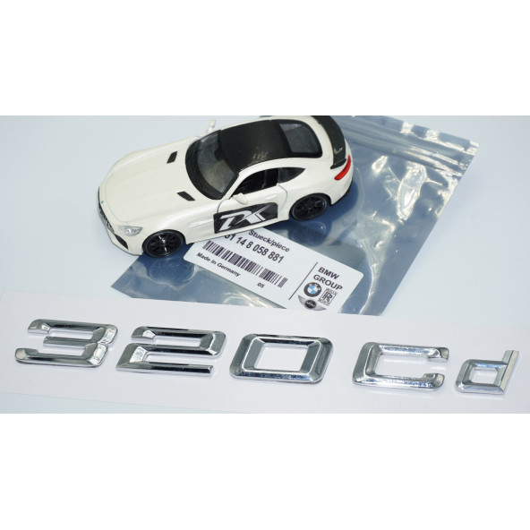 DK Tuning 320Cd Bagaj Krom Metal 3M 3D Yazı Logo Bmw İle Uyumlu - 5