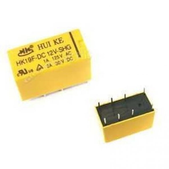 HK19F-DC12V-SHG Röle 8 Pin x 1 adet  (rf021) - 1