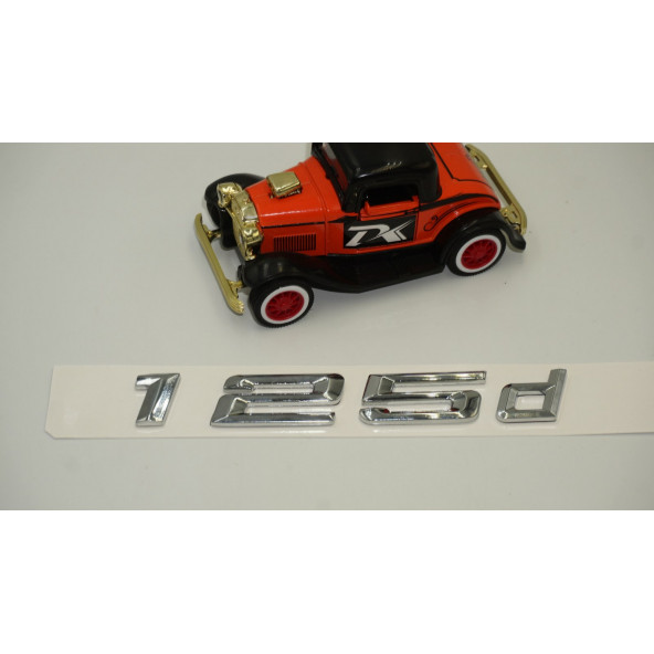 Bmw 125d Bagaj Krom Metal 3M 3D Yazı Logo - 3