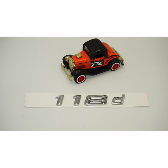 Bmw 118d Bagaj Krom Metal 3M 3D Yazı Logo - 2