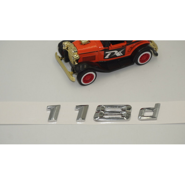 Bmw 118d Bagaj Krom Metal 3M 3D Yazı Logo - 3