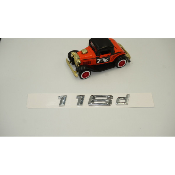 Bmw 116d Bagaj Krom Metal 3M 3D Yazı Logo - 2