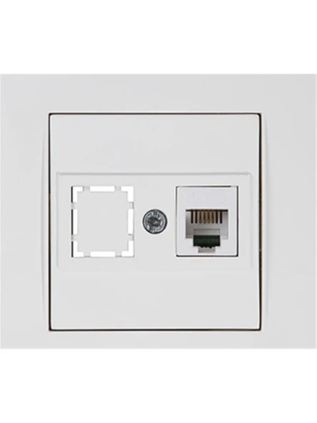 Rita Telefon Prizi 1Xrj12 Beyaz Bilisterli